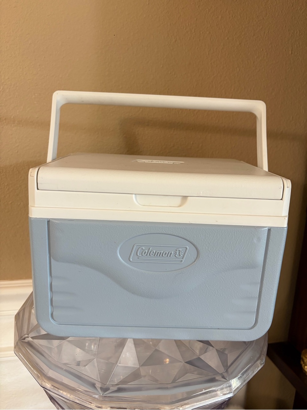 Rare Coleman Blue Gray Lunch Cooler Excellent Condition